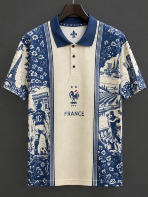 France Special Edition Landmark Print Polo Jersey France Special Edition Landmark Print Polo Jersey