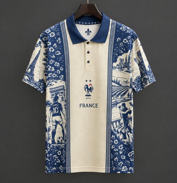 France Special Edition Landmark Print Polo Jersey