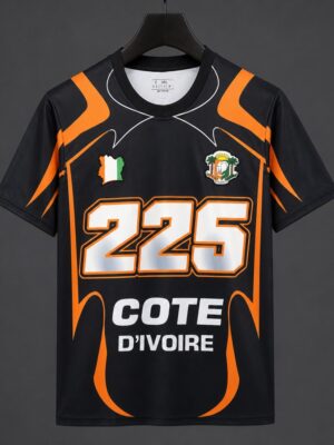 Ivory Coast Cte d'Ivoire Black 225 Special Edition Jersey Ivory Coast Cte d'Ivoire Black 225 Special Edition Jersey