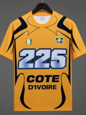 Ivory Coast Cte d'Ivoire Yellow 225 Special Edition Jersey Ivory Coast Cte d'Ivoire Yellow 225 Special Edition Jersey