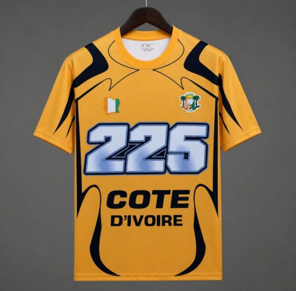 Ivory Coast Cte d'Ivoire Yellow 225 Special Edition Jersey Ivory Coast Cte d'Ivoire Yellow 225 Special Edition Jersey