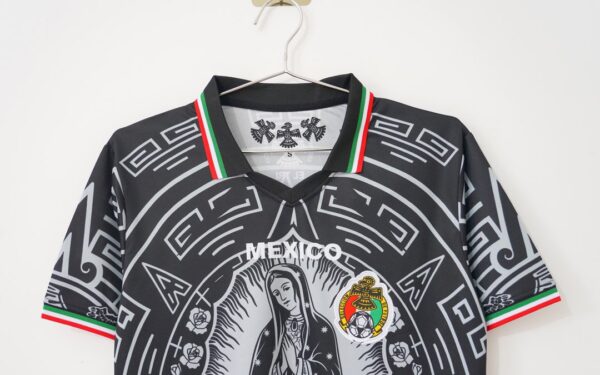 Mexico Special Edition Black with Virgin of Guadalupe and Aztec Pattern Jersey
