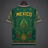 Mexico Special Edition Green with Virgin of Guadalupe and Aztec Pattern Jersey