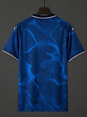 Portugal Navy Blue with Blue Flame Pattern Away Jersey